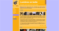 Desktop Screenshot of lumieresenboite.fr